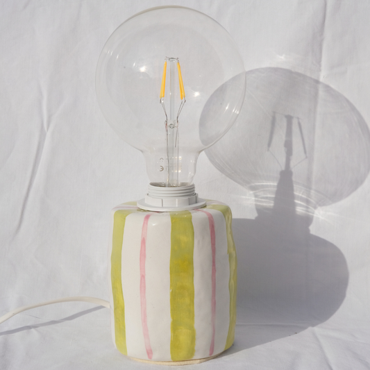 Green & Pink line lamp