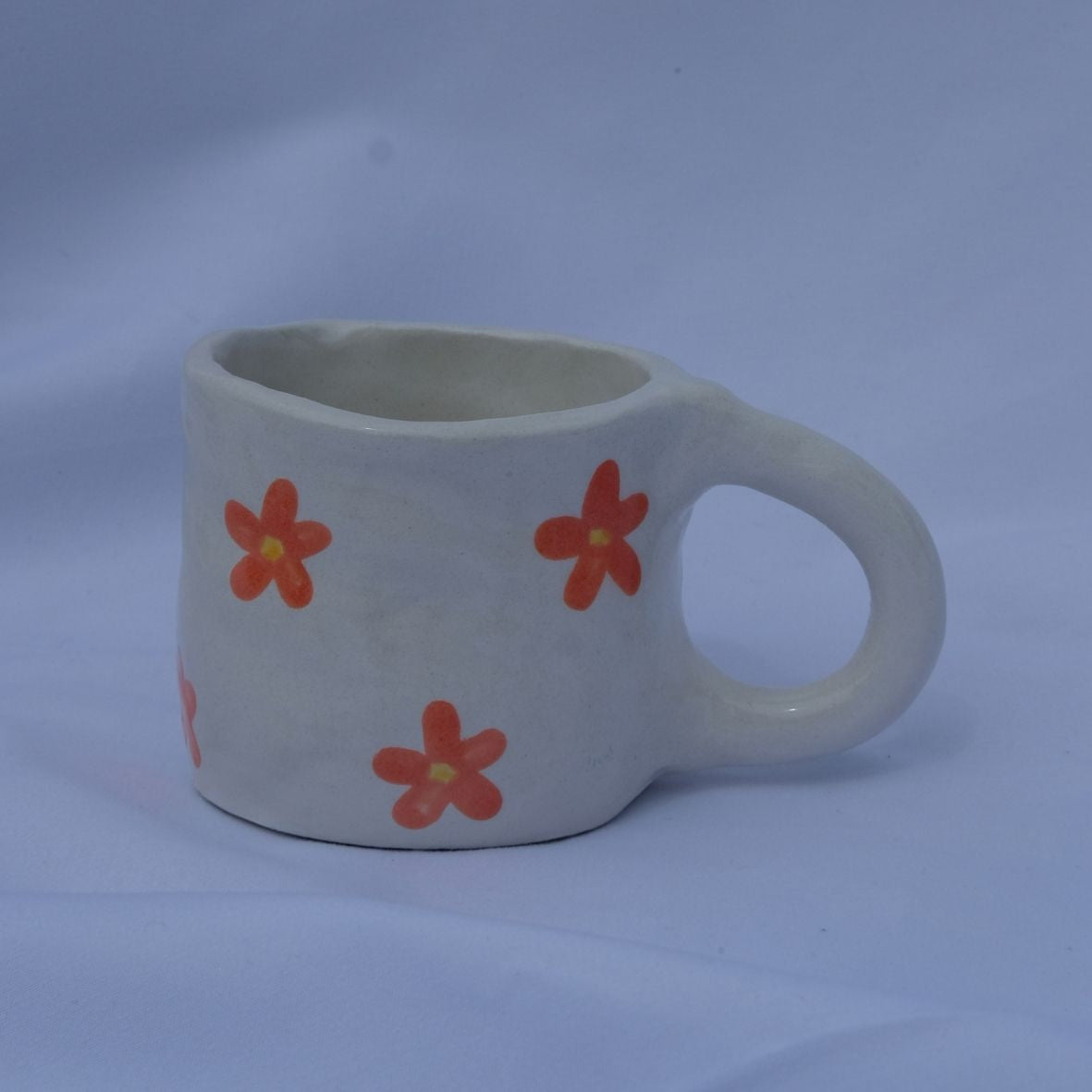 Orange flowers set