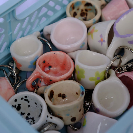 Mini mug portachiavi